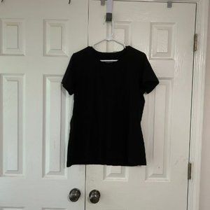 Fair Indigo Organic Cotton T-shirt, size L, black